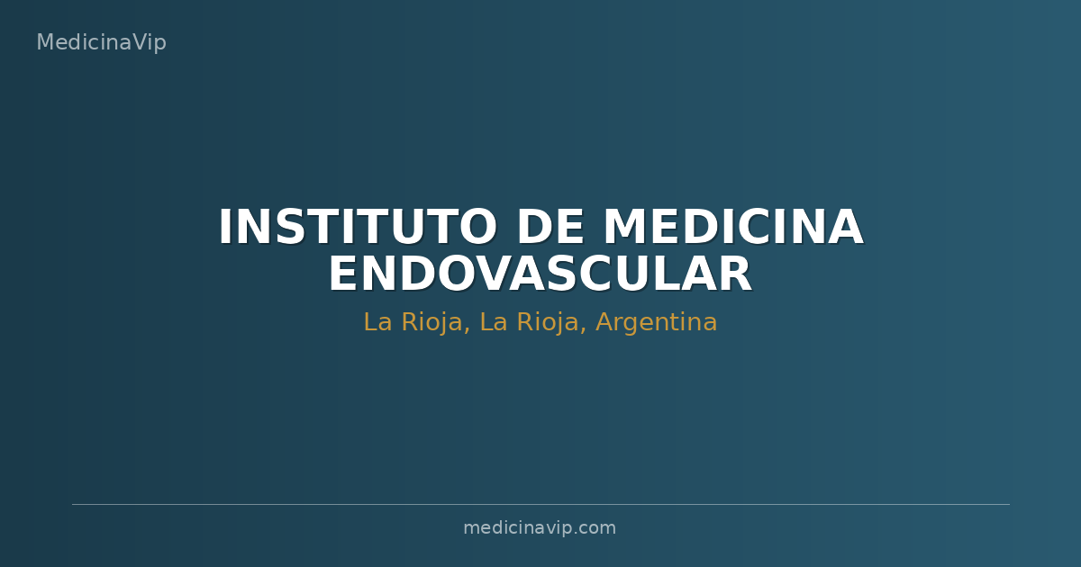 INSTITUTO DE MEDICINA ENDOVASCULAR