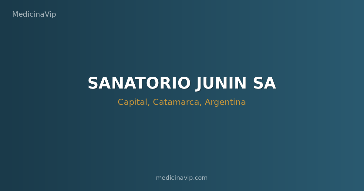 SANATORIO JUNIN SA