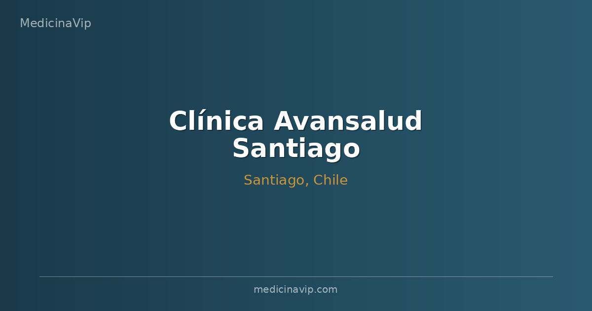 Clínica Avansalud Santiago