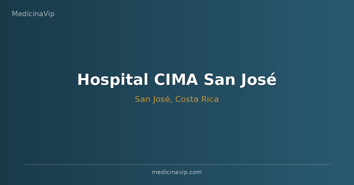 Hospital CIMA San José