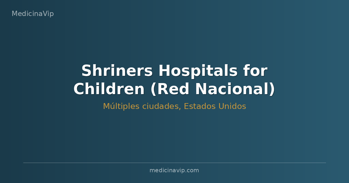 Shriners Hospitals for Children (Red Nacional)