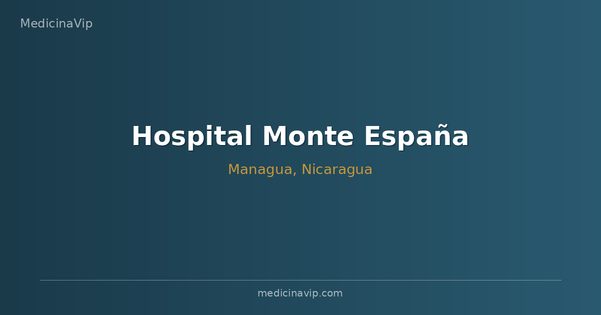 Hospital Monte España
